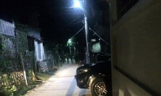 Nơi xảy ra vụ nổ súng đêm 7.8 tại phường Đại Yên, TP.Hạ Long. Ảnh: CTV