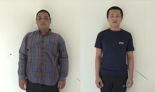 2 bị can Tín và Dương bị công an bắt giữ vì phạm tội cướp giật tài sản. Ảnh: PV