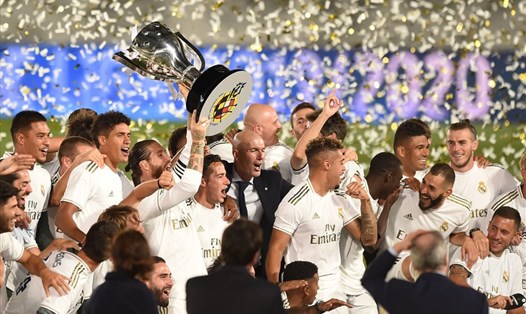 Chức vô địch La Liga mùa giải 2019-20 có khá nhiều may mắn với Real Madrid. Ảnh: Getty Images