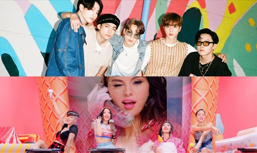 Blackpink, BTS là 2 nhóm có nhiều sản phẩm lọt top 5 MV có lượt xem cao nhất sau 24h.  Ảnh: Cắt MV