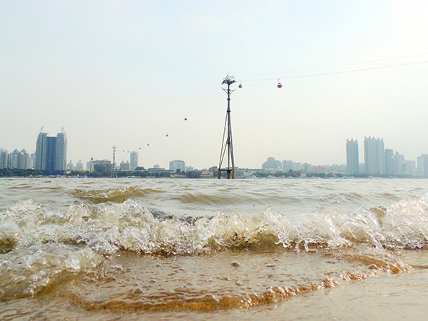 Sông Tùng Hoa chịu ảnh hưởng của bão Haishen. Ảnh: China Travel