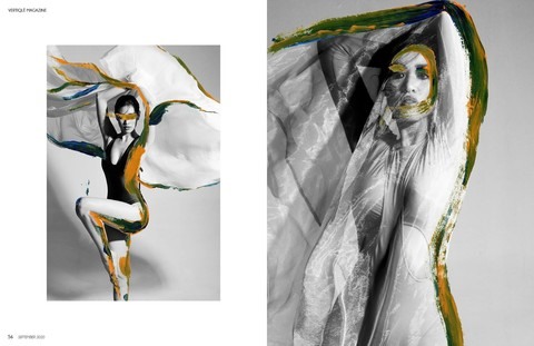 Khánh Vân nổi loạn trong ảnh đen trắng. Ảnh: NSCC