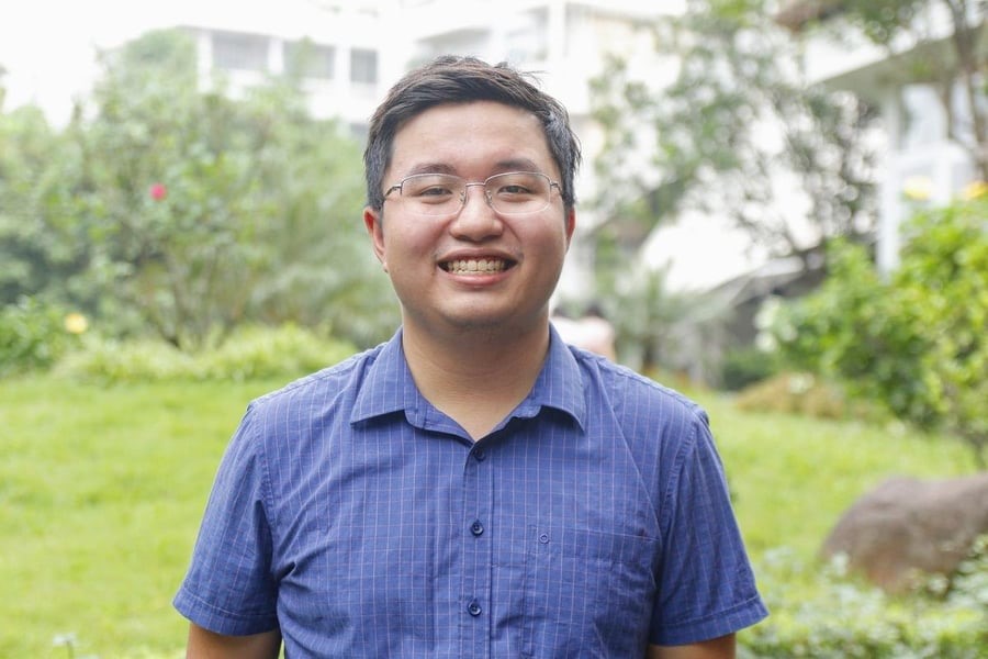 Nguyễn Bảo Lâm l Thủ khoa kép của ĐH Giao thông vận tải. Ảnh: NVCC