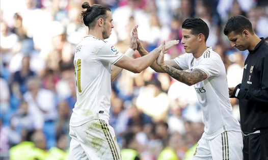 Gareth Bale và James Rodriguez đều bị cho là thất bại ở Real Madrid. Ảnh: Getty Images