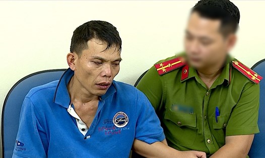Hung thủ sát hại công an viên ở Sơn La khai nhận hành vi phạm tội. Ảnh: Công an cung cấp