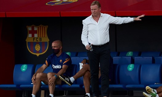 Huấn luyện viên Ronald Koeman đã chỉ đạo 2 trận giao hữu của Barcelona. Ảnh: FCB