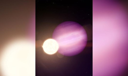 Hành tinh WD 1856 b có kích cỡ bằng sao mộc quay quanh một ngôi sao chết. Ảnh: CNN
