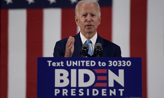 Ứng viên đảng Dân chủ Joe Biden trong cuộc bầu cử Mỹ 2020. Ảnh: AFP