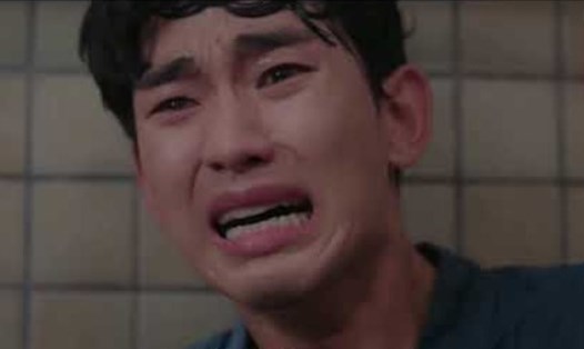Nam diễn viên Hàn Quốc - Kim Soo Hyun có màn khóc ám ảnh trong “Điên thì có sao”. Ảnh nguồn: Mnet.