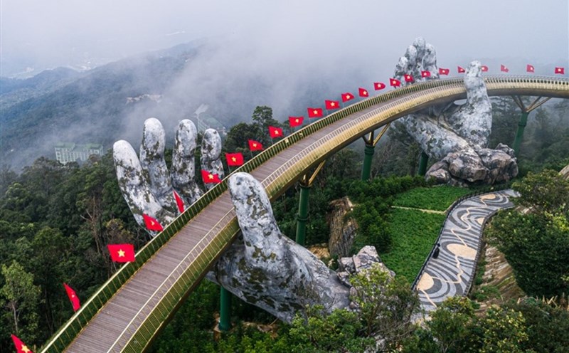 Khu du lịch Bà Nà Hills đã được khử khuẩn toàn bộ để chuẩn bị cho việc đón khách trở lại.