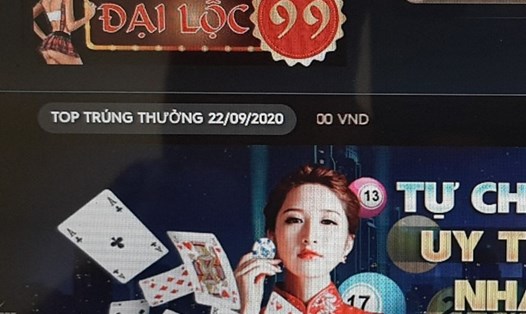 Một trong các trang web nhóm Hưng dùng để tổ chức đường dây đánh bạc nghìn tỉ. Ảnh: Chụp màn hình/Việt Dũng