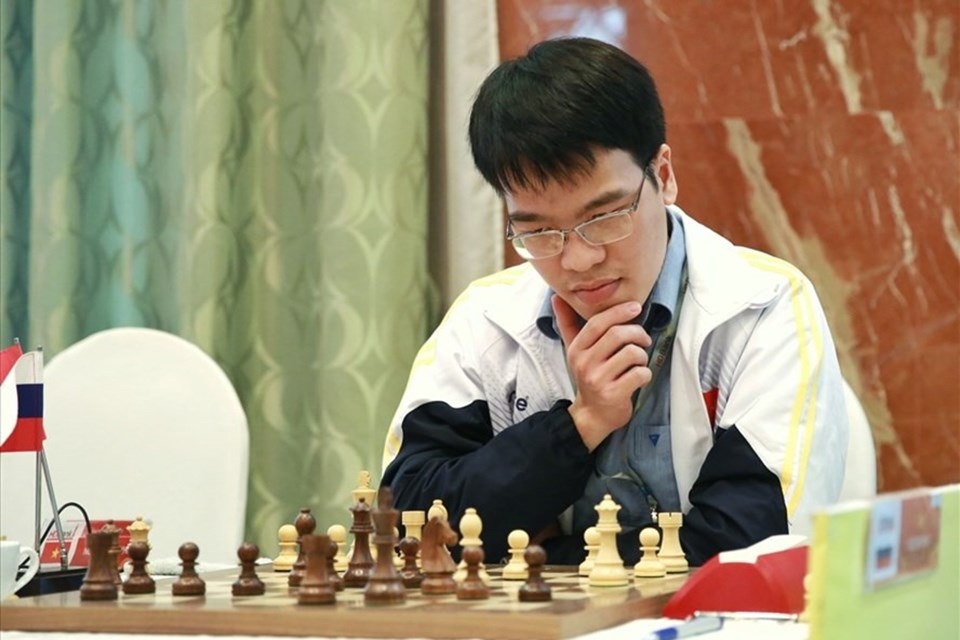 Lê Quang Liêm thắng đương kim vô địch Cúp cờ vua thế giới Lê Quang Liêm thắng đương kim vô địch Cúp cờ vua thế giới