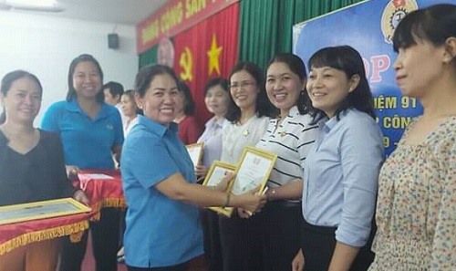Công đoàn TP.Long Khánh có nhiều hoạt động chăm lo cho đoàn viên lao động. Ảnh: Công đoàn Long Khánh