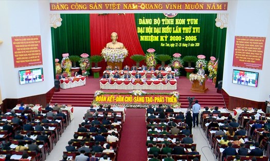 Đại hội đại biểu Đảng bộ tỉnh Kon Tum lần thứ XVI. Ảnh TT