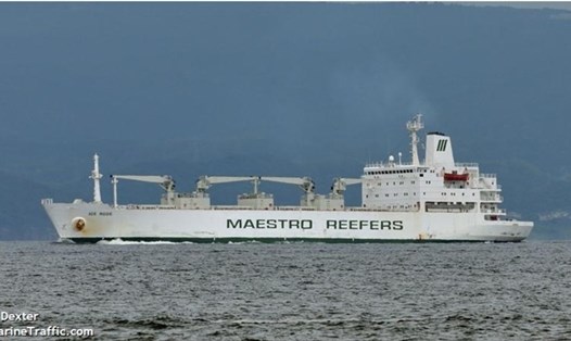 Một tàu chiến Nga đã va chạm với tàu buôn dân sự trên biển gần Đan Mạch. Ảnh: RT.