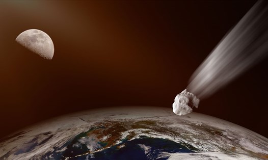 Tiểu hành tinh 2020 SW to bằng chiếc xe buýt sẽ bay qua trái đất trong ngày hôm nay (24.9). Ảnh: Sky News
