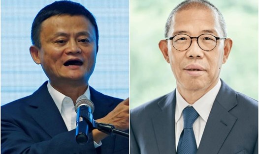 Tỉ phú Jack Ma (bên trái) và tỉ phú Zhong Shanshan (bên phải). Ảnh: Reuters