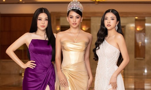 Top 3 Hoa hậu Việt Nam 2018 (Từ trái qua): Phương Nga, Tiểu Vy, Thúy An. Ảnh: SV