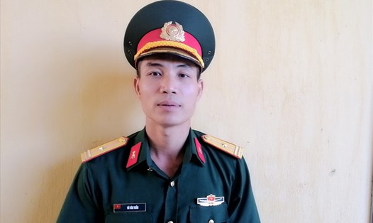 Thiếu tá Võ Văn Tuấn. Ảnh: hải anh