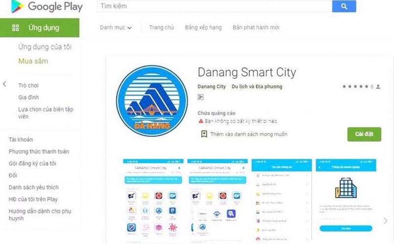 Đà Nẵng đưa vào ứng dụng thí điểm App Mobile đa tiện ích DaNang Smart City.