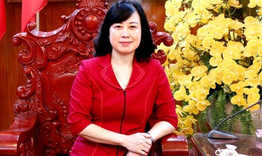 Bà Đào Hồng Lan được giới thiệu để bầu làm Bí thư Tỉnh uỷ Bắc Ninh nhiệm kỳ 2020-2025. Ảnh NBCL