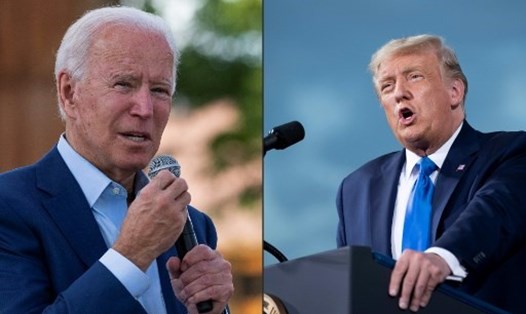 Ông Joe Biden đã nêu quan điểm sau tuyên bố của Tổng thống Donald Trump về việc không cam kết chuyển giao quyền lực hòa bình nếu thất cử trong cuộc bầu cử tổng thống Mỹ 2020. Ảnh: AFP.
