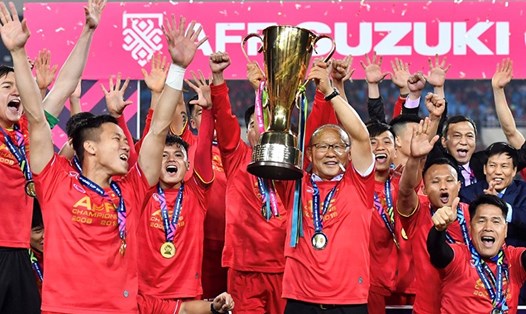 Tuyển Việt Nam sẽ bảo vệ ngôi vô địch tại AFF Cup 2020. Ảnh: VFF.