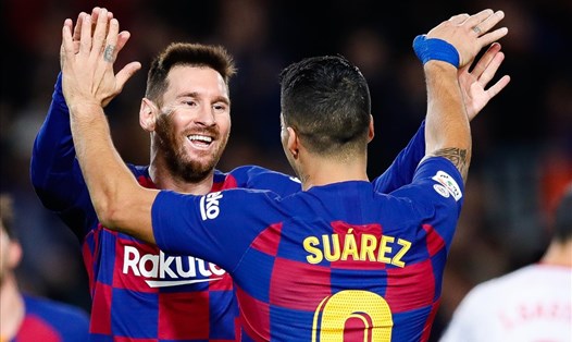 Lionel Messi và Luis Suarez là những người bạn rất thân. Ảnh: Getty Images