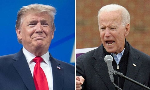 Tổng thống Donald Trump và ứng viên Joe Biden. Ảnh: Getty