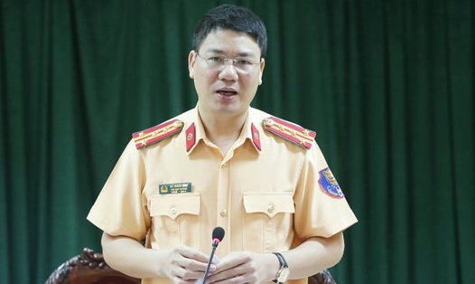 Đại tá Đỗ Thanh Bình cho rằng, trách nhiệm khi được giao quản lý đào tạo, sát hạch, cấp giấy phép lái xe là "nặng nề". Ảnh: V.Dũng.