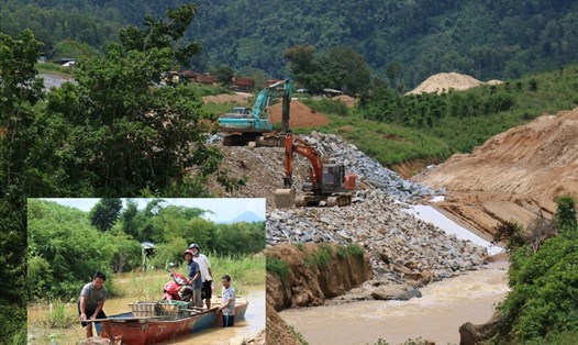 Một góc công trình thủy lợi nghìn tỉ đồng của Bộ NNPTNT đang thi công dang dở ở Đắk Lắk. Ảnh Bảo Trung