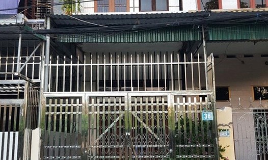 Nhà số 36, tổ 19, phường Quang Trung, thành phố Thái Bình nơi các đối tượng đánh bạc. Ảnh CTV
