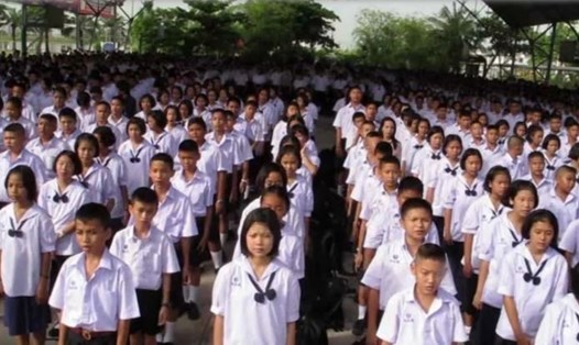 Phong trào ''học sinh hư'' ở Thái Lan kêu gọi cải cách các quy định cứng nhắc trong nhà trường. Ảnh: The Thaiger