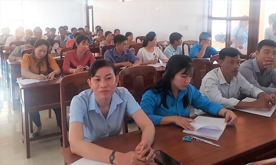 Quang cảnh lớp tập huấn. Ảnh: Hoài Phúc