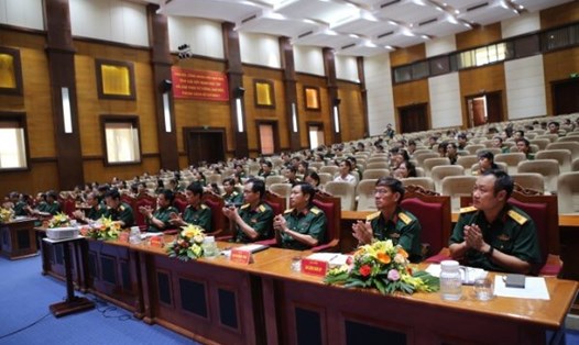 Hội nghị tập huấn cán bộ Công đoàn của Tổng cục Công nghiệp Quốc phòng khai mạc sáng 1.10 tại Phú Thọ. Ảnh: N.Nam