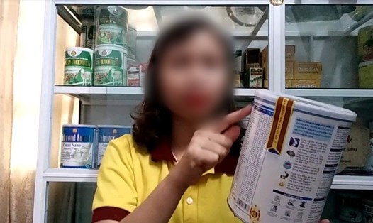 Một sản phẩm dinh dưỡng được đại lý của Công ty NCT3 quảng cáo là “sữa bán chạy nhất trang web Bộ Y tế”. Ảnh: PV