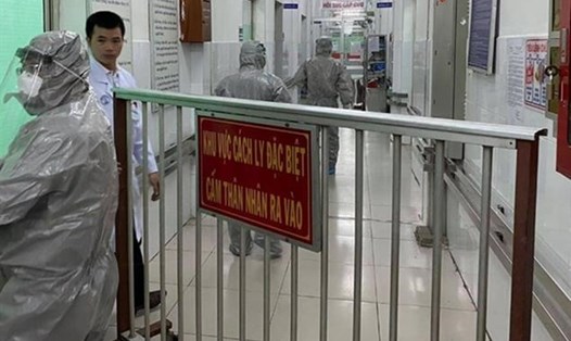 Tỉnh Hải Dương thiết lập vùng cách ly y tế ở 2 bệnh viện nơi bệnh nhân 1045 thăm khám. Ảnh haiduong.gov.vn