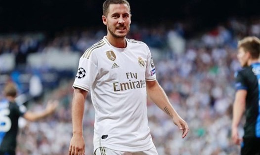 Hazard để lại nỗi thất vọng lớn trong mùa đầu tiên khoác áo Real Madrid. Ảnh: Getty.