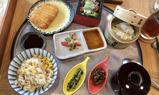 Bữa cơm trưa đặc trưng của người Nhật. Ảnh minh hoạ: Khánh Linh.