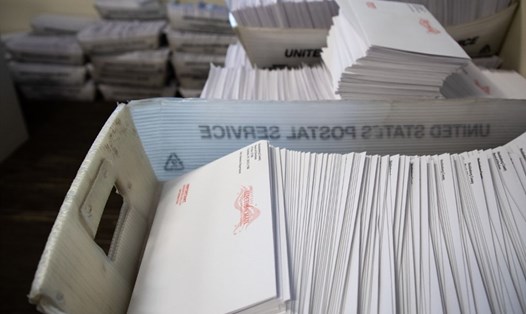 Hôm 4.9, Bắc Carolina là bang đầu tiên khởi động bỏ phiếu bầu cử qua bưu điện. Ảnh: AFP.
