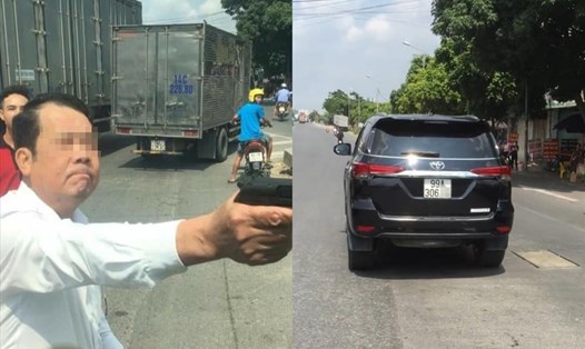 Cơ quan công an đã triệu tập người đàn ông dùng súng đe dọa tài xế xe tải tại Bắc Ninh. Ảnh: Như Quỳnh