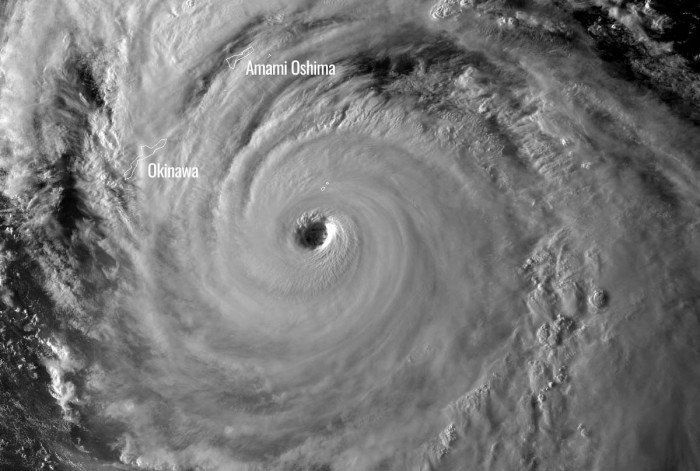 Siêu bão Haishen được cho là mạnh thứ 3 thế giới trong năm 2020. Ảnh: Severe Weather Europe