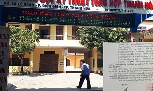 Ngôi trường ở Thanh Hoá từng ra quyết định kỷ luật đuổi học 3 học sinh vì nói xấu thầy cô trên mạng Facebook.