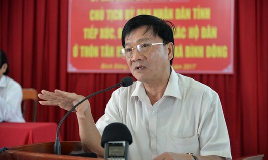 Ông Trần Ngọc Căng - Chủ tịch UBND tỉnh Quảng Ngãi bị kỷ luật cảnh cáo. Ảnh: Dân trí