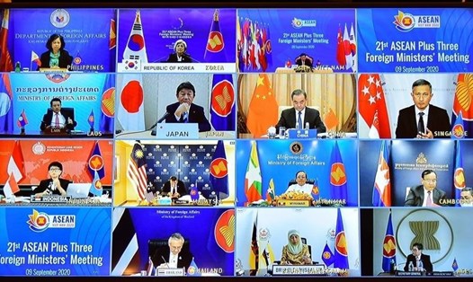 Hội nghị Bộ trưởng Ngoại giao ASEAN+3 là một trong các hội nghị trong khuôn khổ Hội nghị Bộ trưởng Ngoại giao ASEAN lần thứ 53 và các hội nghị liên quan diễn ra từ 9-12.9. Ảnh: ASEAN 2020 Việt Nam.