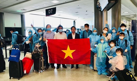 Công dân Việt Nam từ Mỹ về nước trên chuyến bay hồi tháng 8.2020. Ảnh minh họa. Ảnh: Bộ Ngoại giao.
