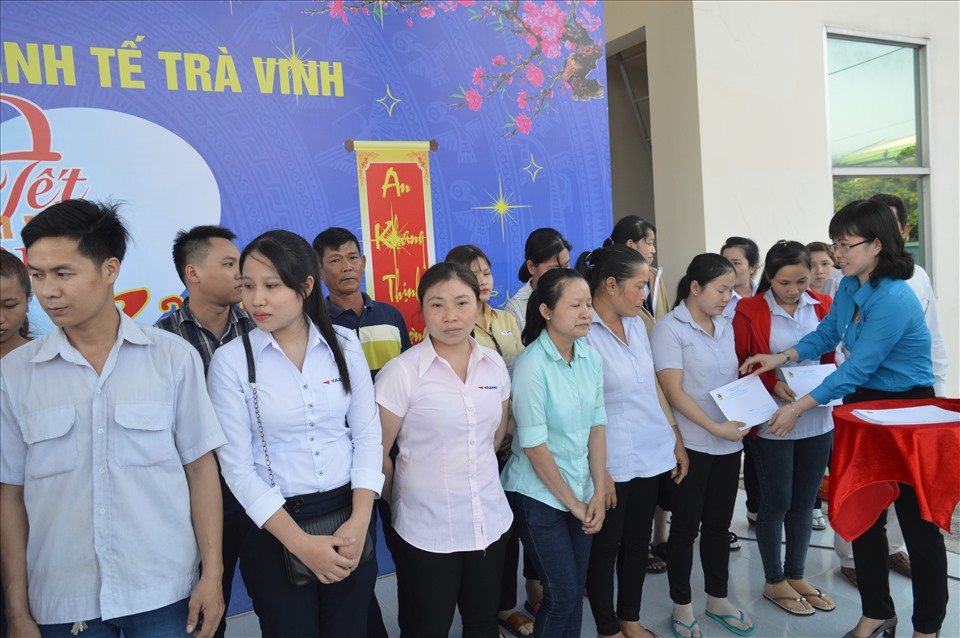 Tết Sum vầy 2020 tại Công đoàn Khu Kinh tế tỉnh Trà Vinh. Ảnh: Trí Dũng