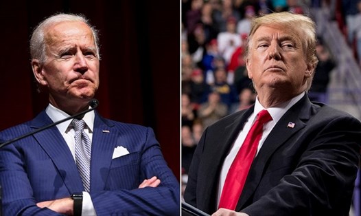 Tổng thống Donald Trump và Tổng thống đắc cử Joe Biden. Ảnh: AFP