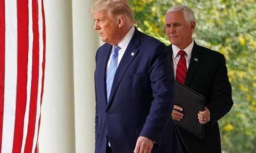 Tổng thống Donald Trump và Phó Tổng thống Mike Pence. Ảnh: AFP