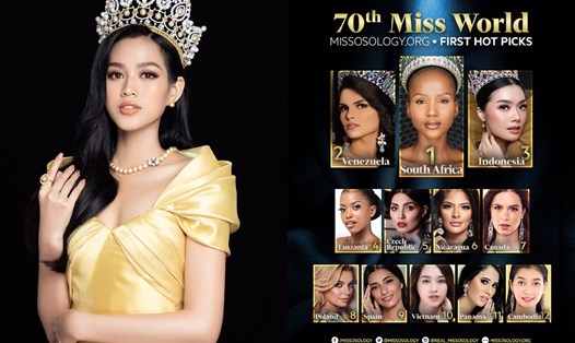 Hoa hậu Việt Nam Đỗ Thị Hà đứng thứ 10 trong bảng xếp hạng. Ảnh: SV.